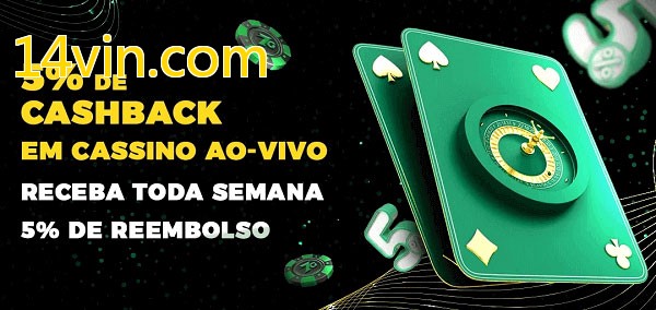 Promoções do cassino ao Vivo 14vin.com